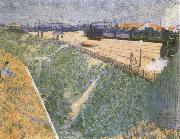 Charles Angrand The Western Railway Leaving Paris oil painting on canvas